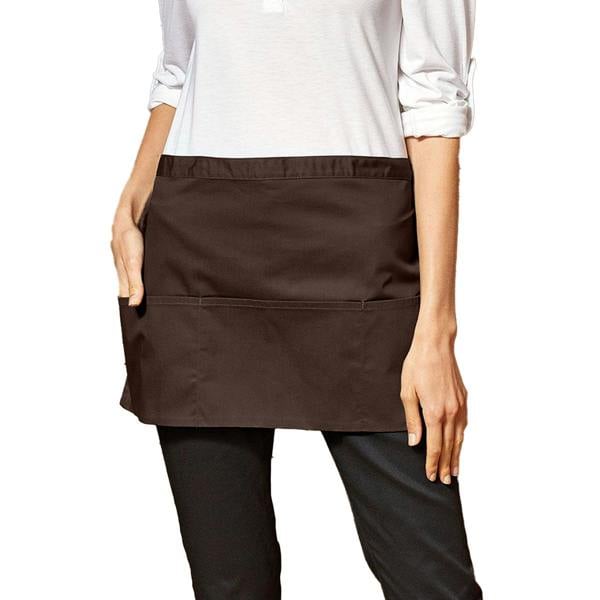 Premier Colours 3 Pocket Short Apron - Brown