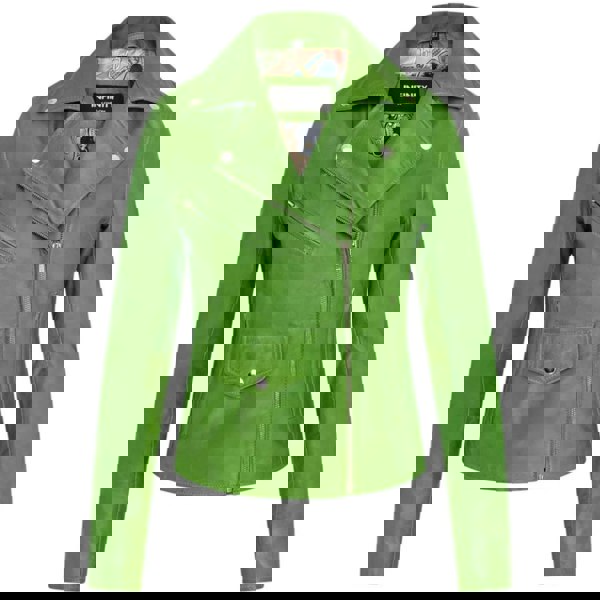 Leather Company Women's Real Leather Brando Style Biker Jacket