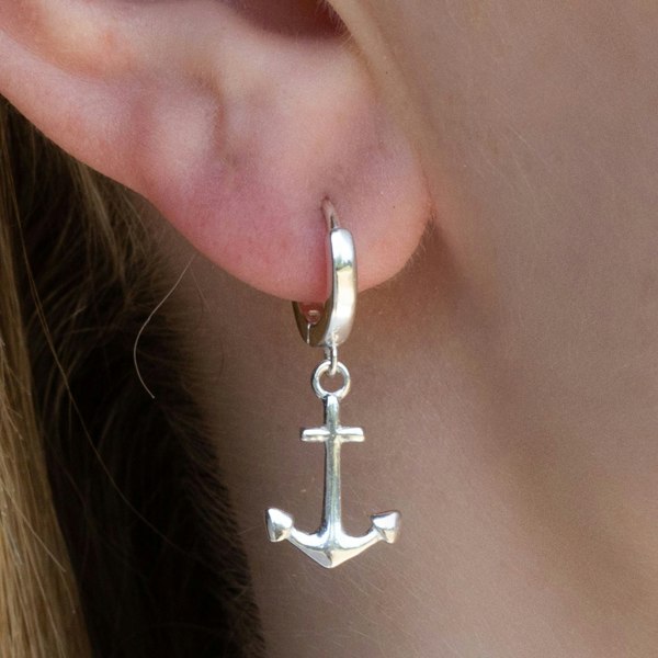 Mylee London Sterling Silver Anchor Earrings