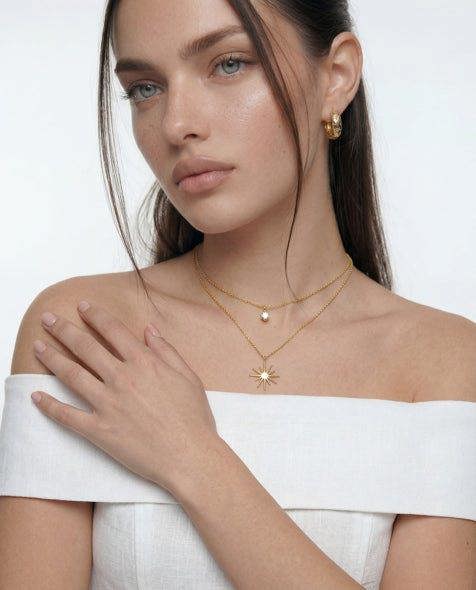 Elk & Bloom Chubby 14k Gold Gemstone Huggie Hoops