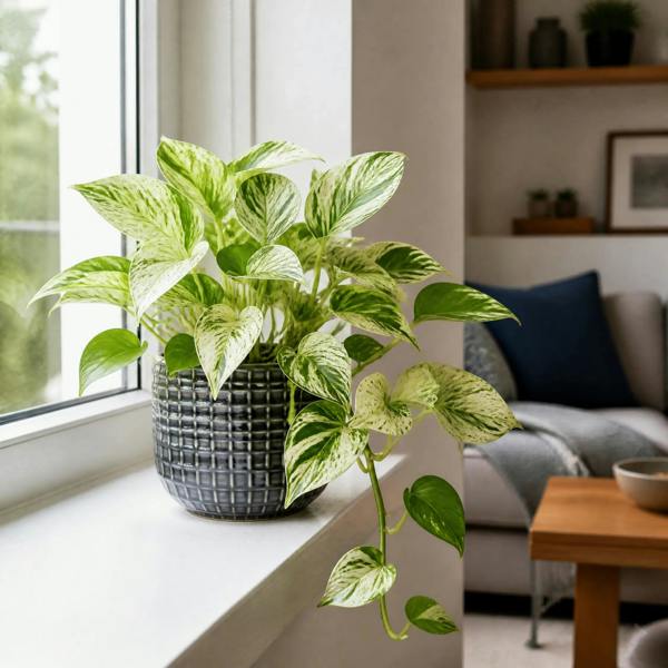 Epipremnum Marble Queen Pothos 12cm Pot Plants By Post