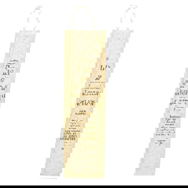 Personalised Memento Company Personalised Reserved For Wooden Wine Bottle Box