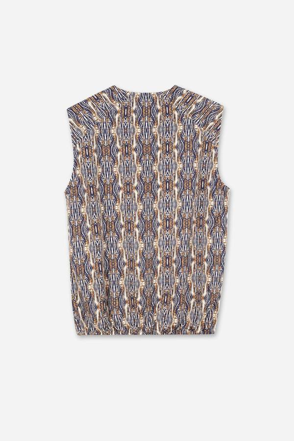 ENORSIA Tie Neck Tops