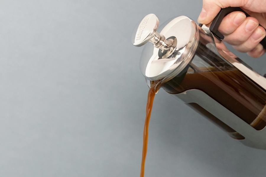 La Cafetière Roma 3 Cup 350ml Stainless Steel Cafetière and Handheld Battery Operated Portable Coffee Frother Set