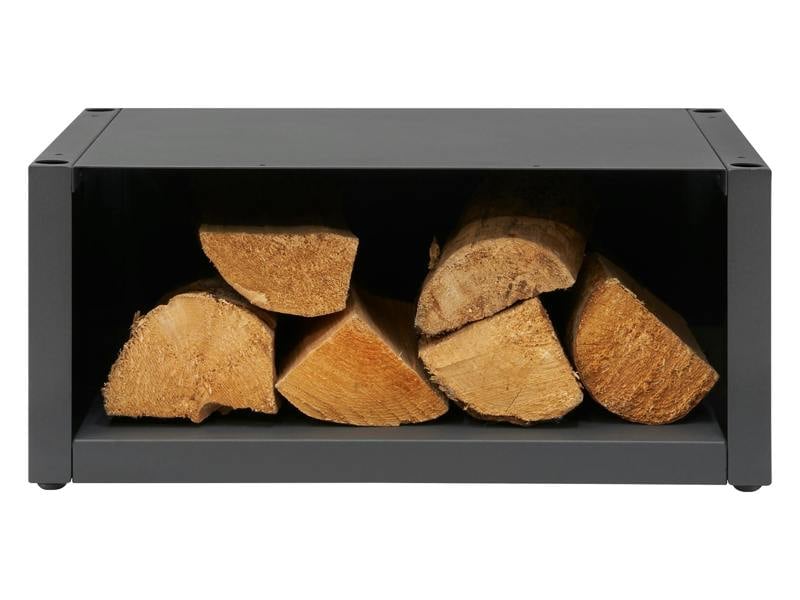 OKO S1/S2 Bio Ethanol Stove Log Store in Charcoal Grey