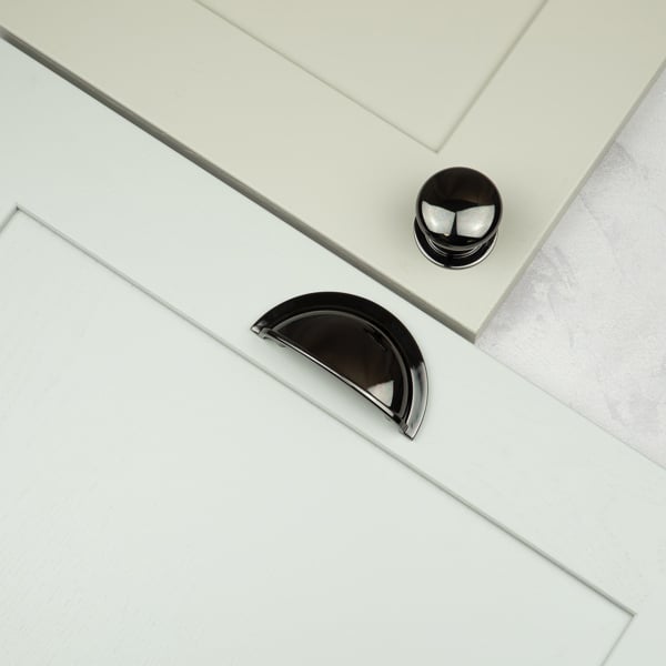 Handle & Home Black Nickel Knob and Cup Handle