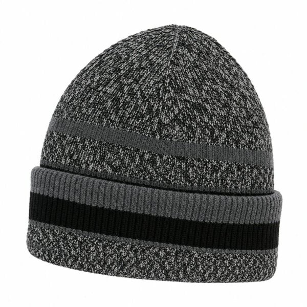 Barbour International Boston Beanie Hat & Scarf Gift Box Set Black/Grey