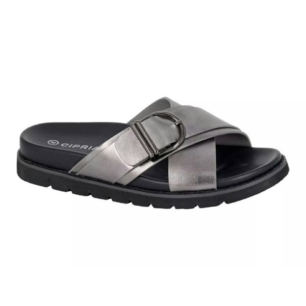Cipriata Womens/Ladies Dalia Mule Sandals - Pewter