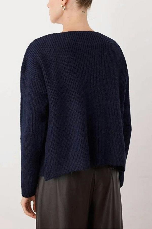 WOVCOR 2-Piece Knit Soft-Textured Blouse-Cardigan Set
