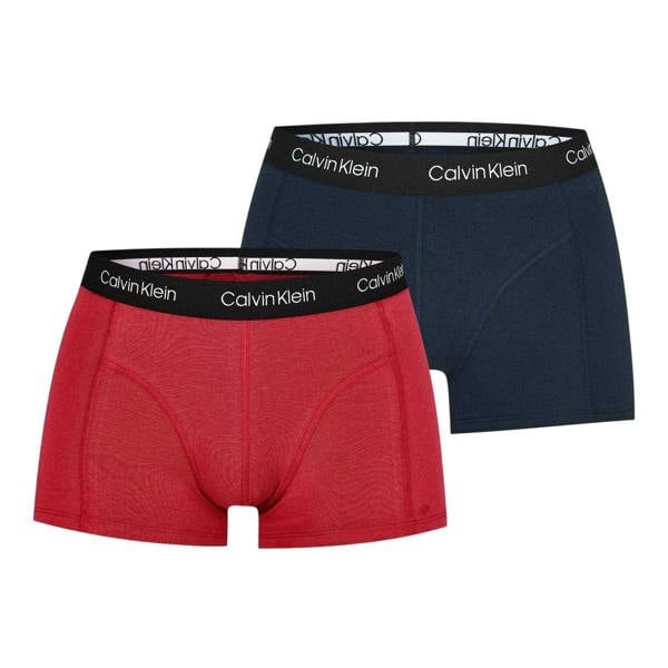 Calvin Klein Mens Underwear (Pack of 2) - Navy/Red - 