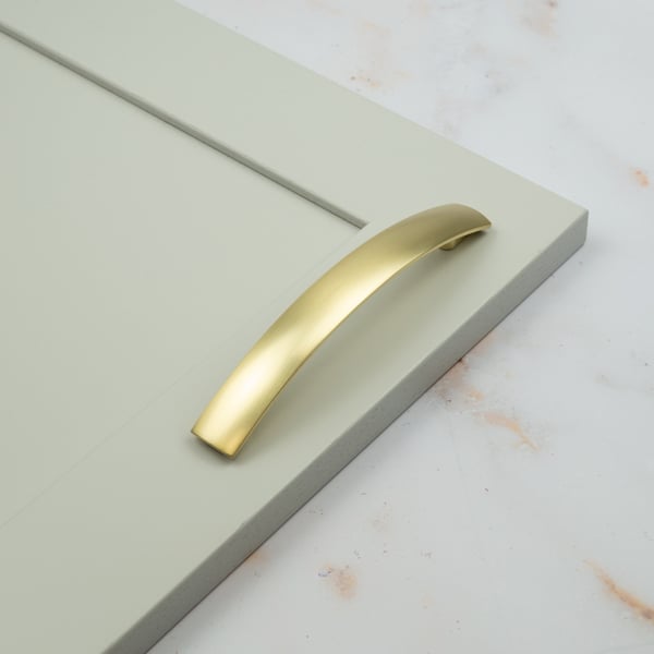 Handle & Home Brushed Brass Bow Cabinet Handle