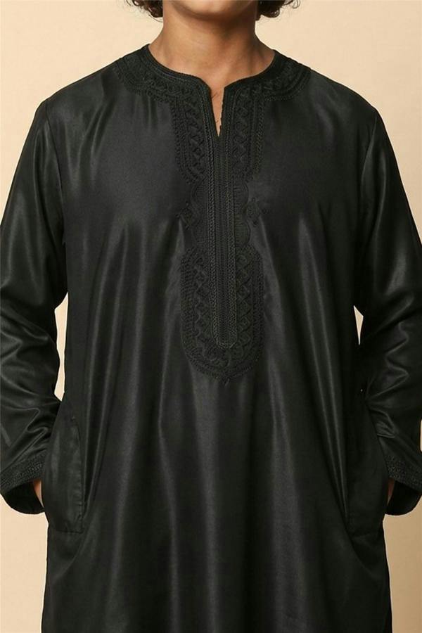 Infinity Leather Kids Boys Moroccan Thobe Robe Djellaba Gandoura Eid Jubba- K-GG008