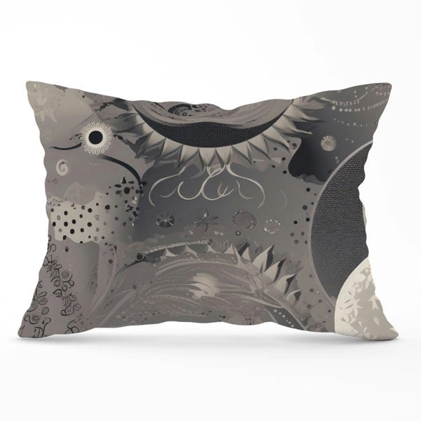 Warren Reed Abstract Moon Shapes Cushions