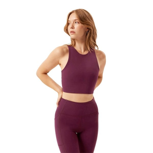 Girlfriend Collective Womens/Ladies Dylan Sports Bra - Plum