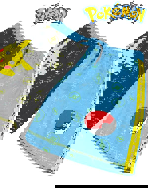 Pokemon Boys Blue Pikachu Swim Shorts