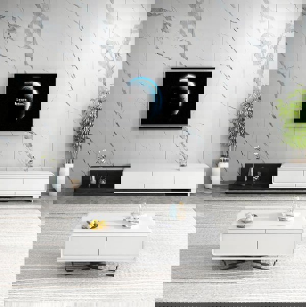 Pina Extendable TV Stand, Plywood-Weilai Concept-Weilai Concept