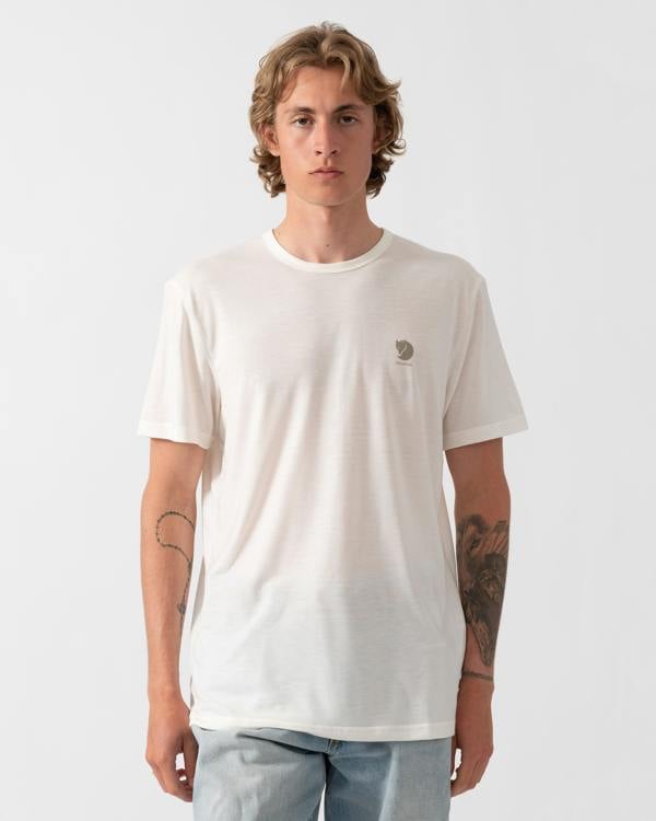 Fjallraven High Coast Short Sleeve Mens Top - Eggshell 111