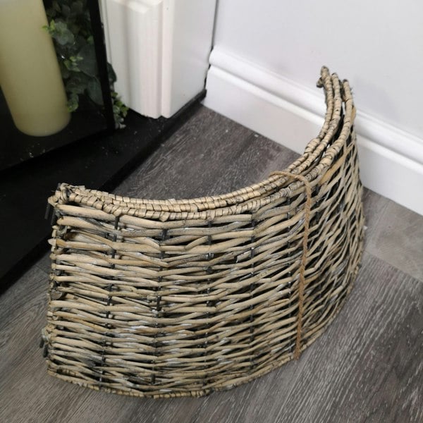 Samuel Alexander 48/70cm Samuel Alexander KD Willow Christmas Tree Skirt Wicker Rattan- Large Natural