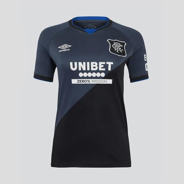 Umbro Womens/Ladies 25/26 Rangers FC Short-Sleeved Third Jersey - Mood Indigo/Caviar - 