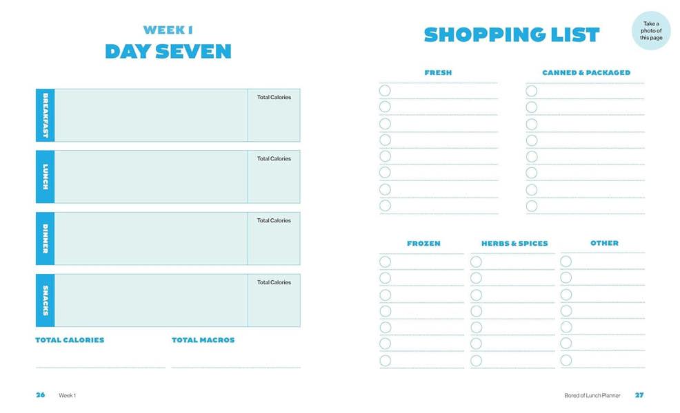 Bored of Lunch: Meal Planner: Plan your meals. Stay on budget. Track your calories. From the bestselling phenomenon
