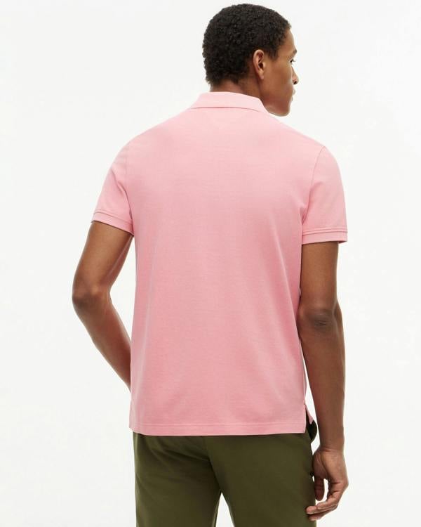 Tommy Hilfiger Garment Dyed Regular Fit Mens Polo - Doll Pink