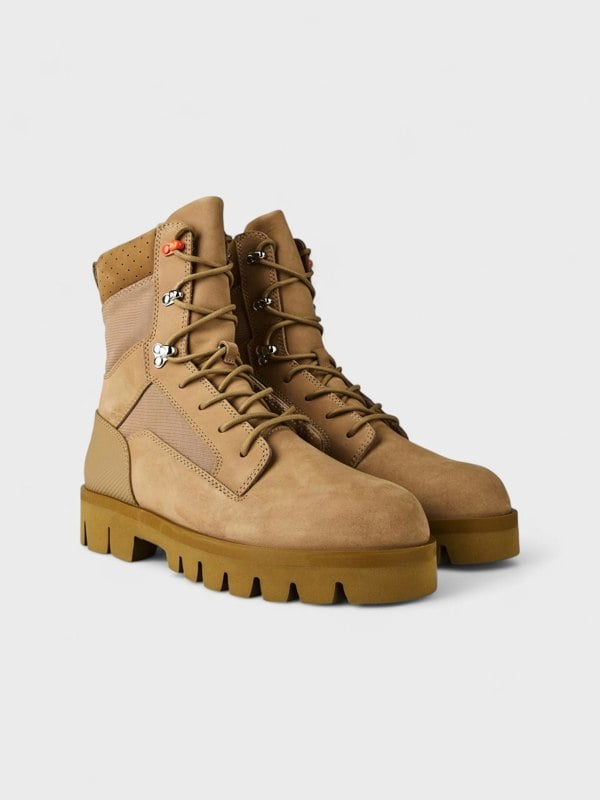Heron Preston Military Boots Biege