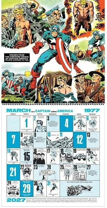 Marvel Comics Memory Album Calendar 2027 (A Reissue of the 1977 Classic)