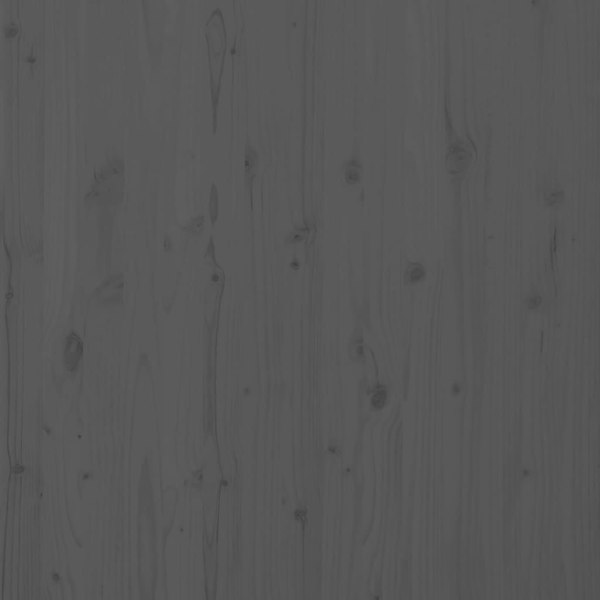 Berkfield Wall Headboard Grey 81x3x91.5 cm Solid Wood Pine