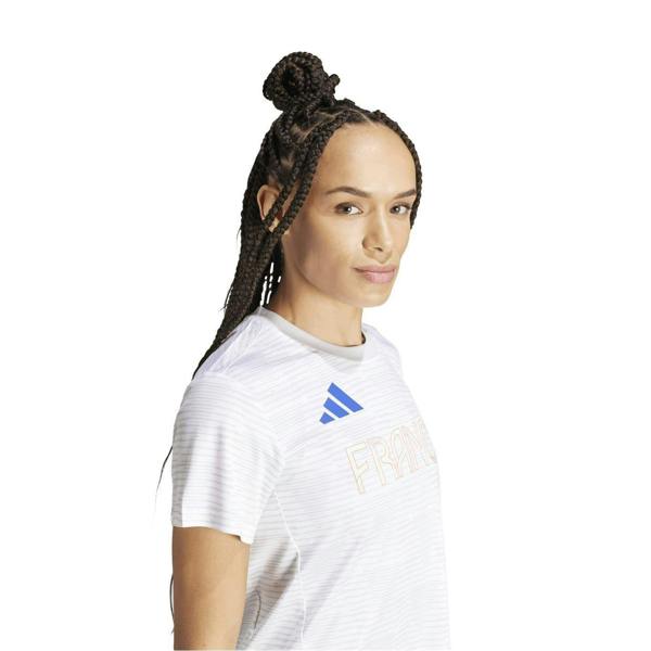Adidas Womens/Ladies France T-Shirt - White - 