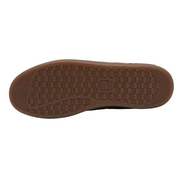 Patrick Mens Monaco Suede Cupsole Trainers - Olive/Black - 