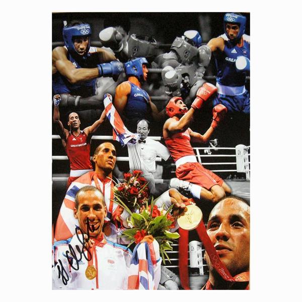 James Degale signed 16x12 photo — Unframed