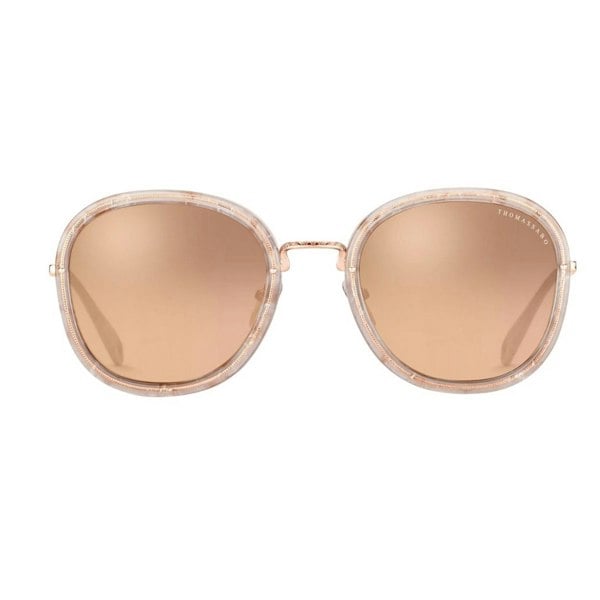 Thomas Sabo Unisex Adult Mia Square Mirrored Sunglasses - Rose Gold