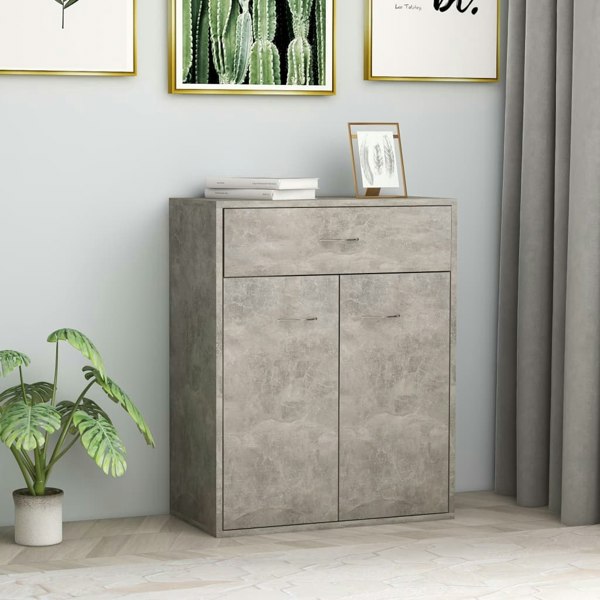 Berkfield Sideboard Concrete Grey 60x30x75 cm Engineered Wood