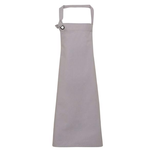 Premier Unisex Calibre Heavy Cotton Canvas Bib Apron (Pack of 2) - Silver
