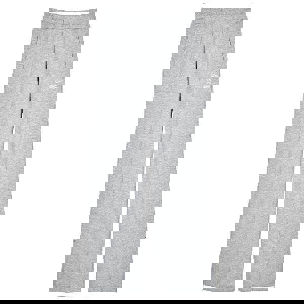 Umbro Womens/Ladies Core Straight Leg Jogging Bottoms - Grey Marl/White - 