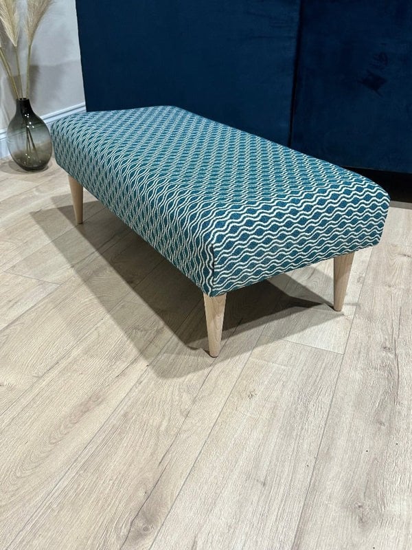 PREMIUM PATTERN FABRIC Footstool 