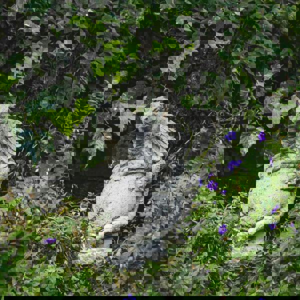 Solid Stone Cast Dragon on Ball Garden Ornament