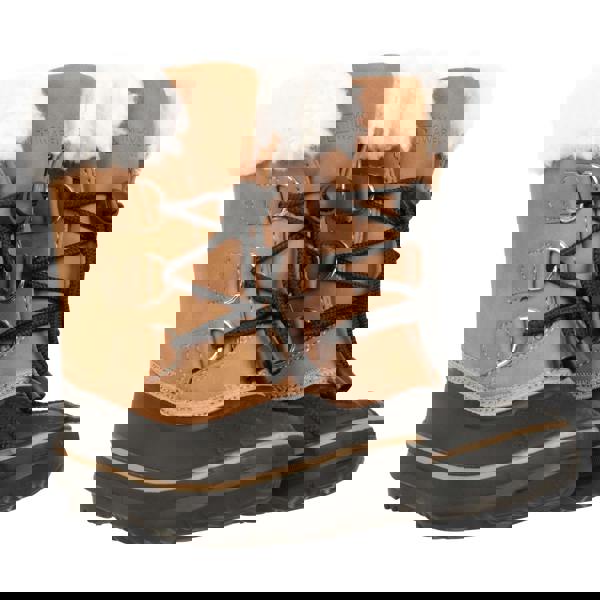 Mountain Warehouse Toddler Adaptive Lace Up Snow Boots - Brown