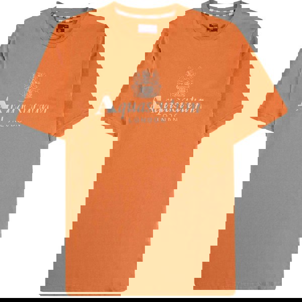 Aquascutum ACTIVE BIG LOGO T-SHIRT FW23 TS001 23 Orange T-Shirt Mens S