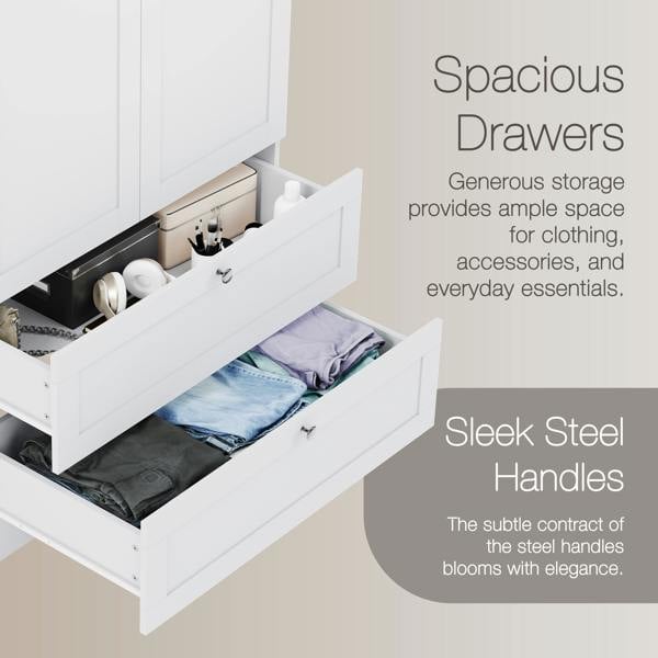 Vida Designs Altino 2 Door 2 Drawer Wardrobe