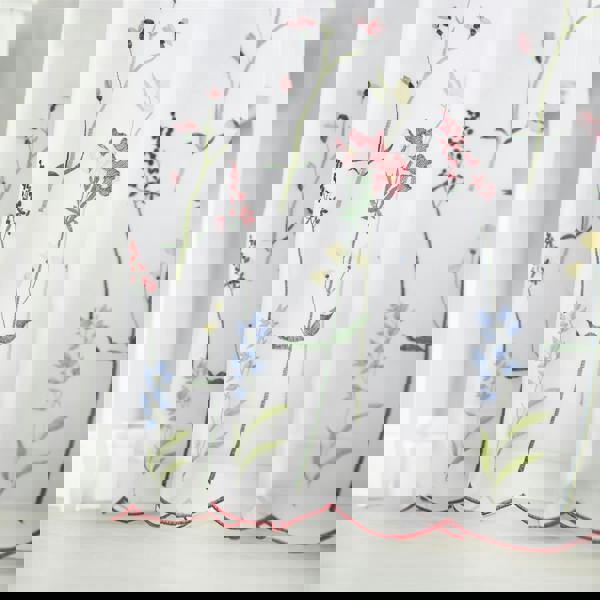 Luxury Living Spring Embroidered Voile Curtains