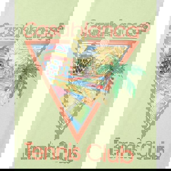 Casablanca Afro Cubism Tennis Club Pale Green T-Shirt