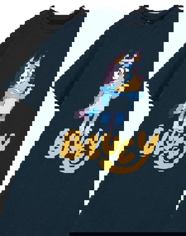 Bluey Unisex Kids Blue Character Short Sleeved T-Shirt