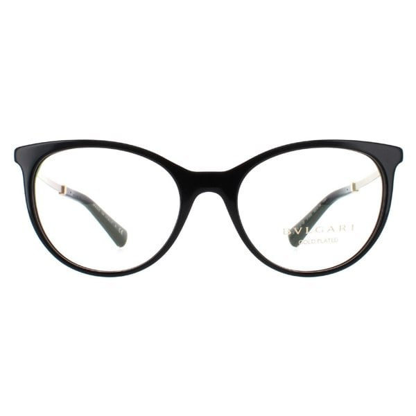 Bvlgari Glasses Frames 4149KB 5195 Black Gold Red 52mm Womens