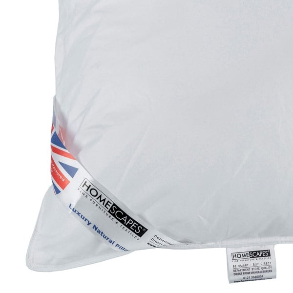 HOMESCAPES Super Microfibre Camomile Pillow with Dried Camomile Insert Extra Fill