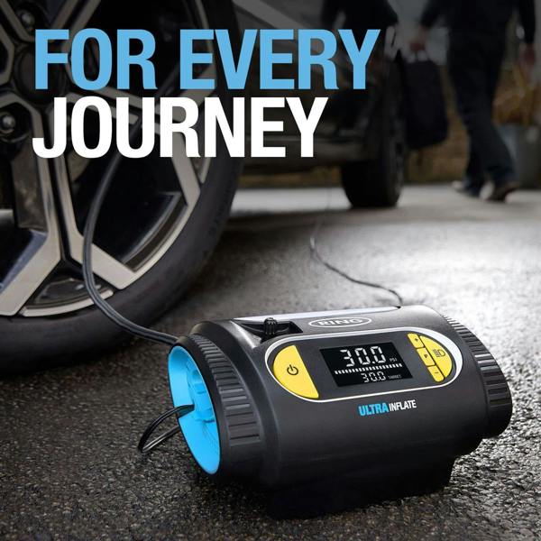 Ring Automotive Ring Ultra Inflate 20 Digital Tyre Inflator 12V Air Compressor Auto Stop LED