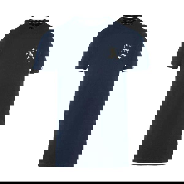 Aquascutum Mens London Embroidered Logo T-Shirt - Navy Blue