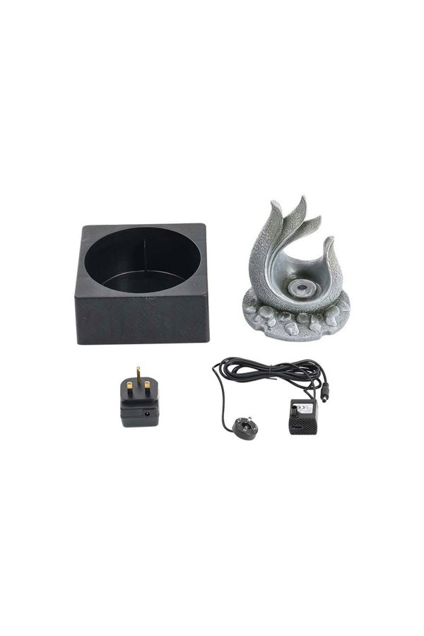 Living and Home Tabletop Resin Water Fountain with LED Light