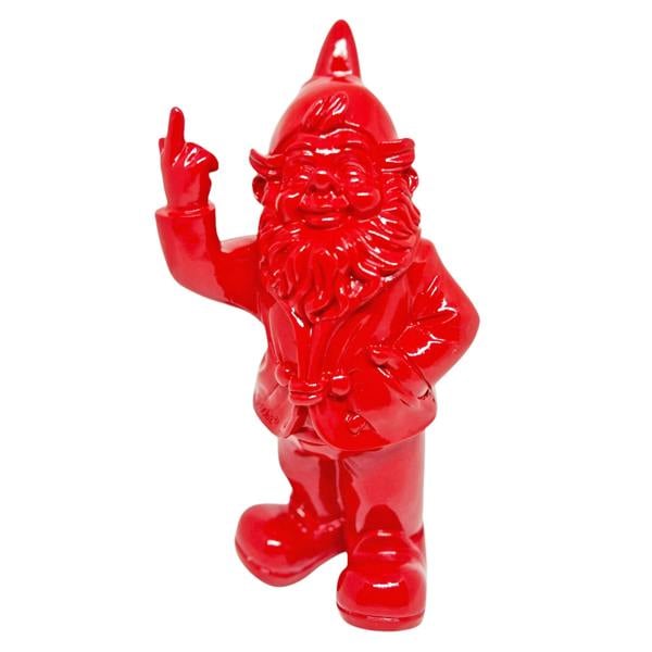 Stoobz Red Middle Finger F**k You Garden Gnome 20cm