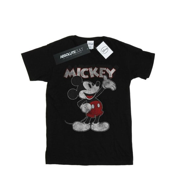 Disney Boys Mickey Mouse Presents T-Shirt - Black